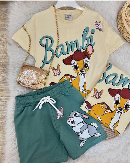 Tee-shirt + Short- Coton