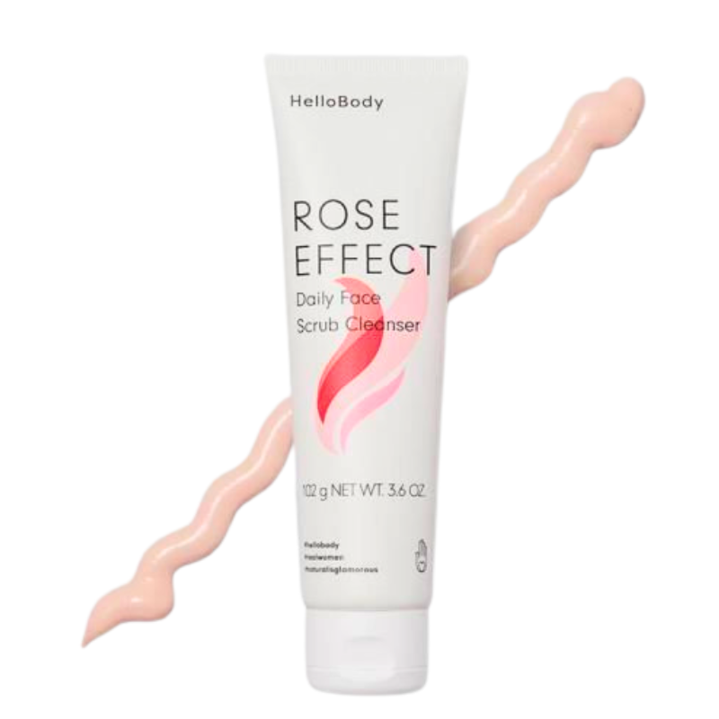 HELLO BODY ROSE EFFECT NETTOYANT-EXFOLIANT VISAGE 102 g