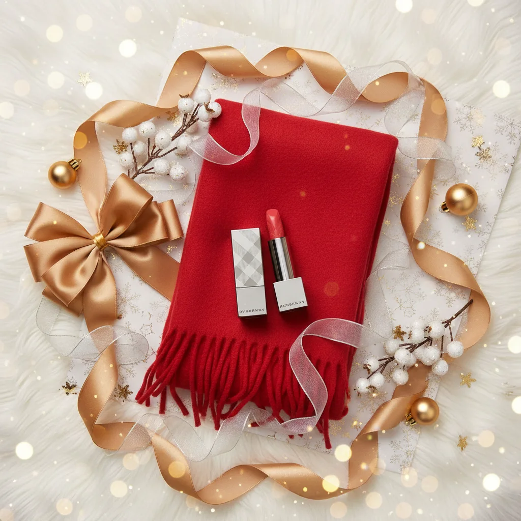 scarf mikassa avec rouge à lèvres cadeau