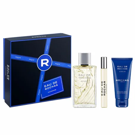 Coffret Parfum Homme Eau de Rochas Homme Rochas EDT (3 pièces)