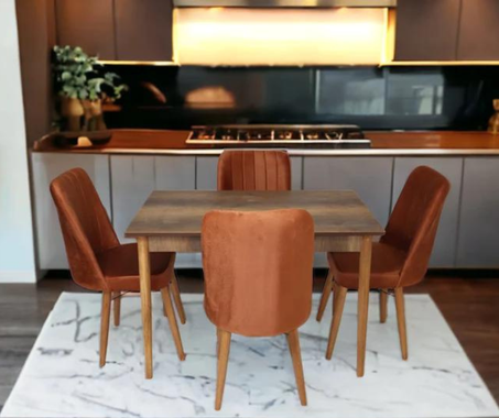 Table à manger DENIS finition Bois