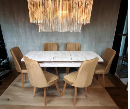 Table à manger MIRAM finition Kristal