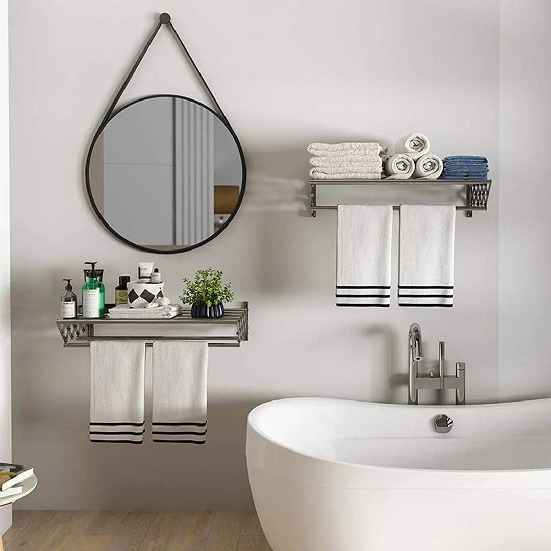 Étendoir mural extensible en acier inoxydable