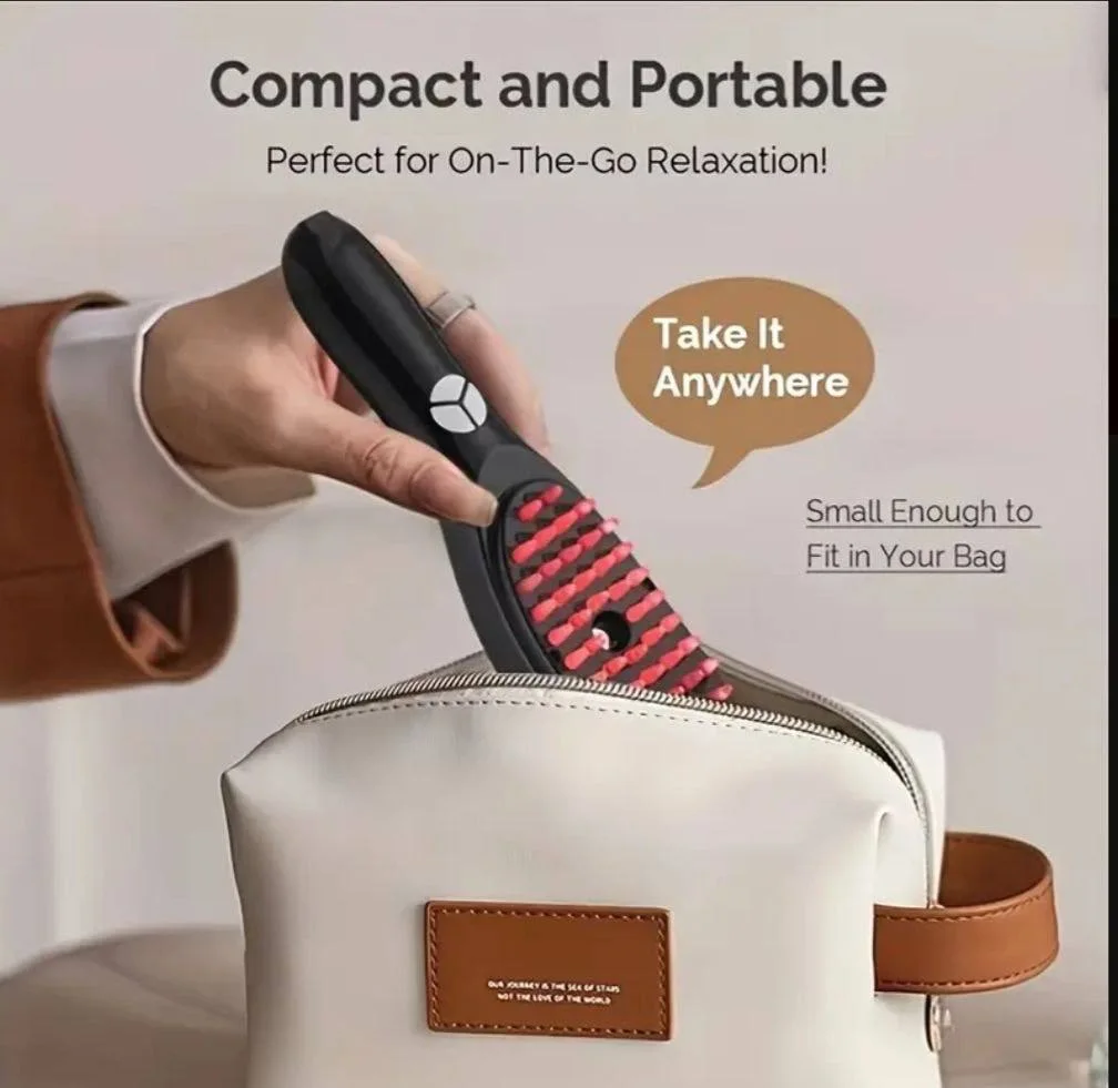 Brosse LED de Stimulation Capillaire – Lumière Rouge & Bleue