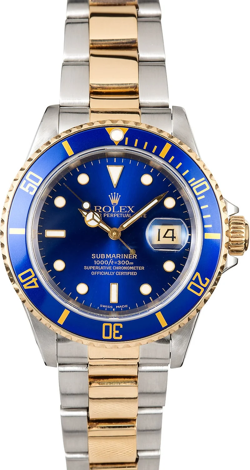 Rolex submariner blue gold