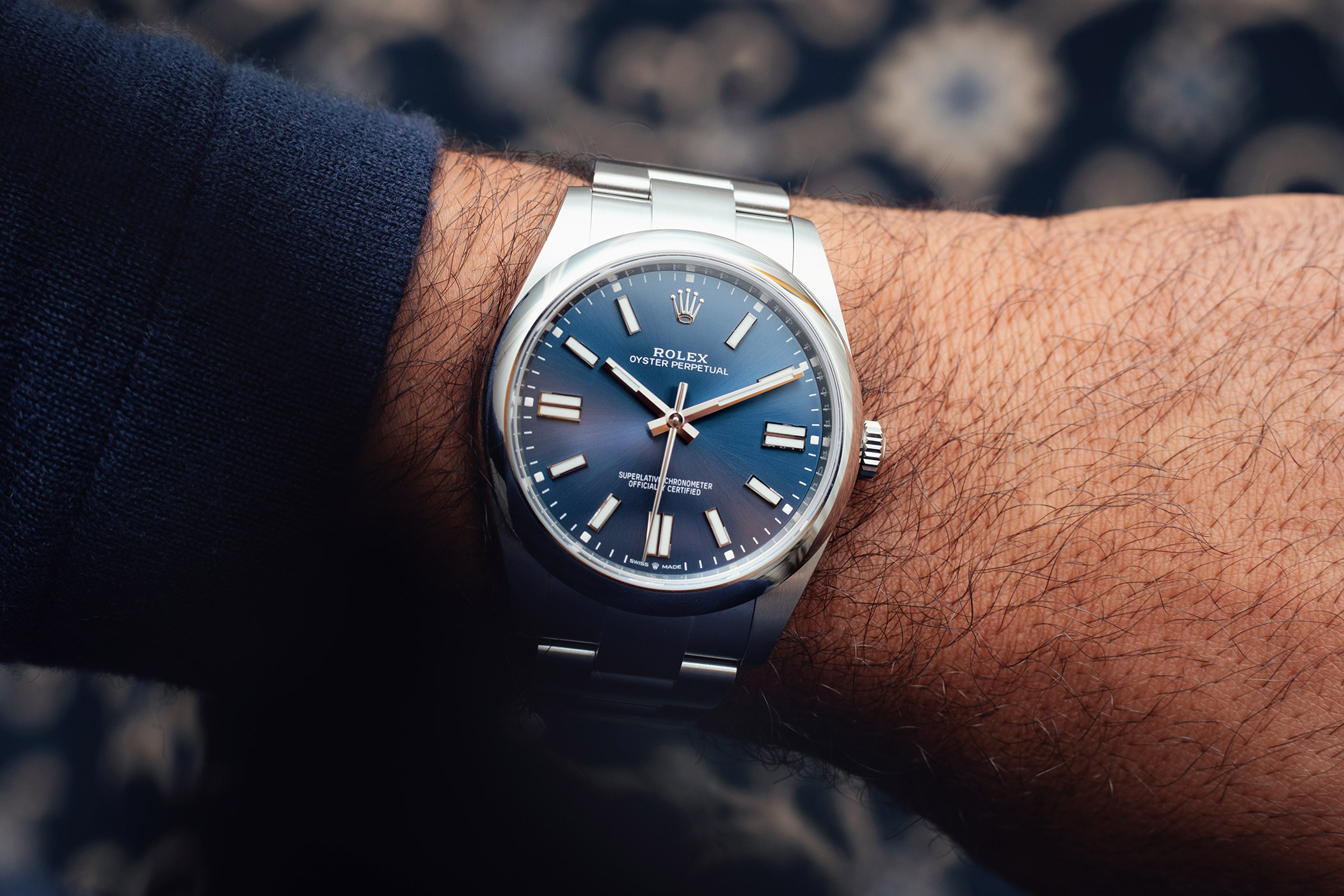 Rolex Oyster Perpetual blue