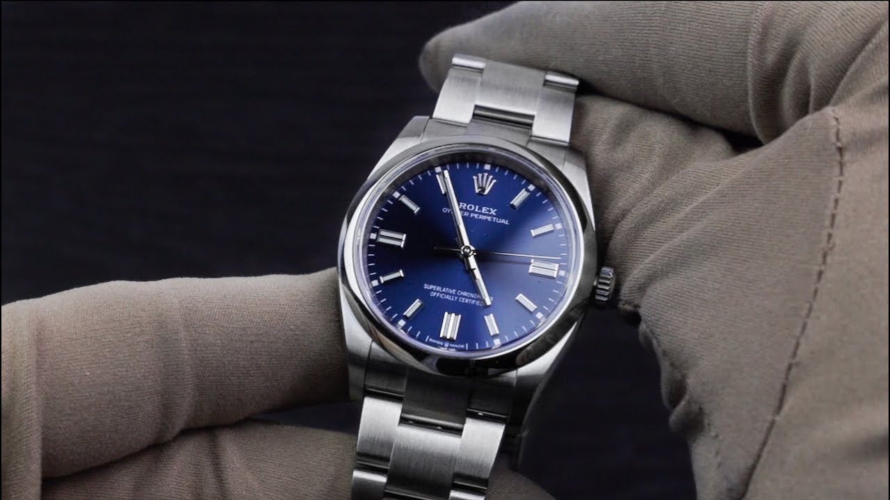 Rolex Oyster Perpetual blue