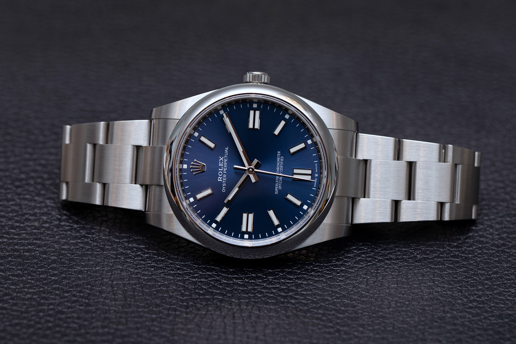 Rolex Oyster Perpetual blue
