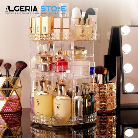 منظم مكياج دوار 360 درجة