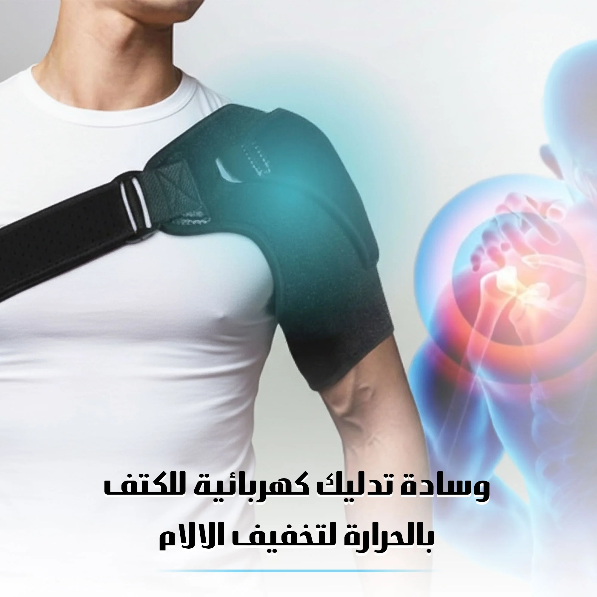 دعامة تدليك آلام الكتف بالحرارة  (Heat massage shoulder pain support)