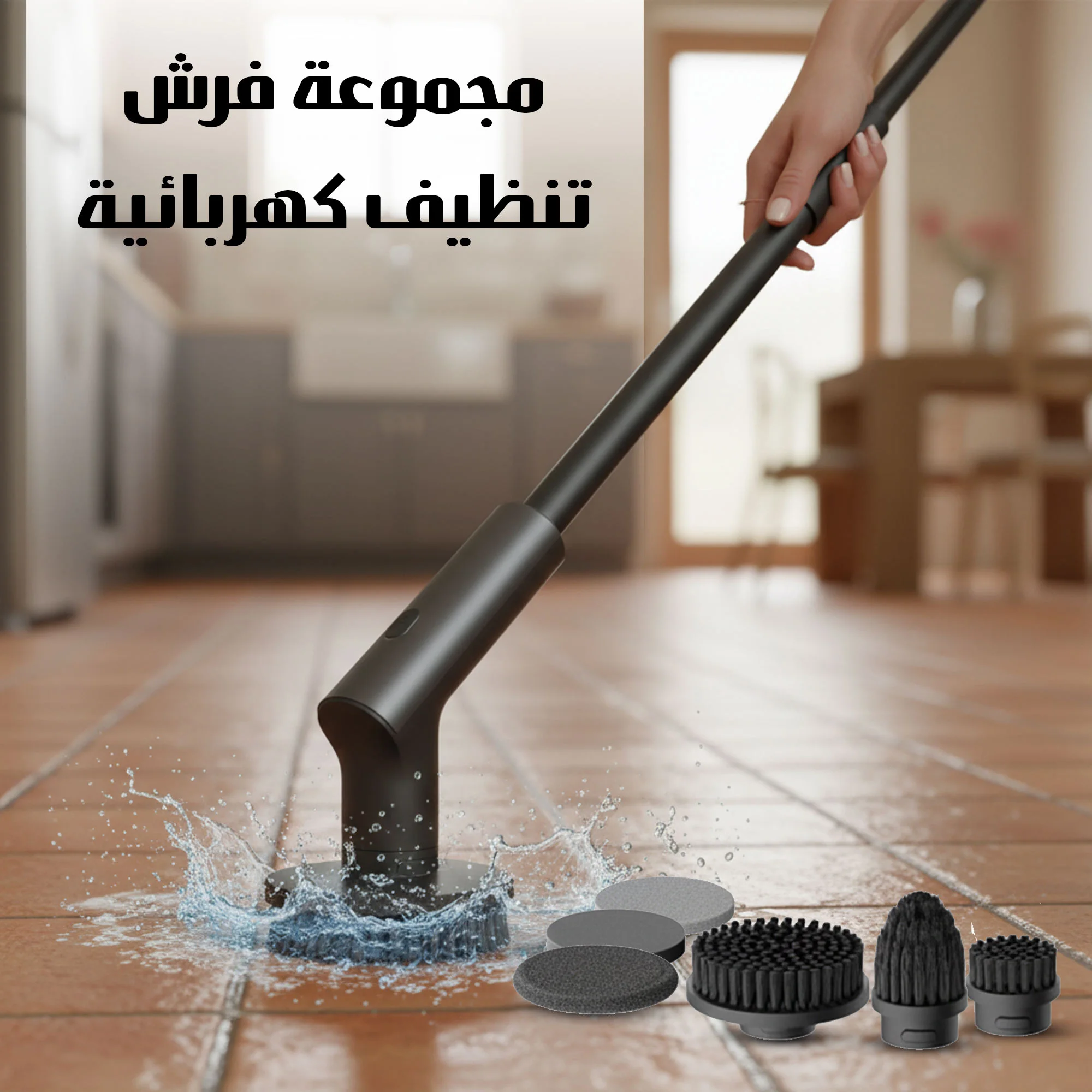 مجموعة فرش تنظيف كهربائية  (Electric Cleaning Brush Set)