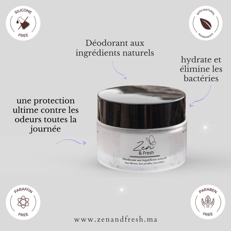 Déodorant aux ingrédients naturels | مزيل العرق بمستخلصات طبيعية