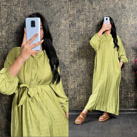 Robe chemise avec ceinture (Ref30)