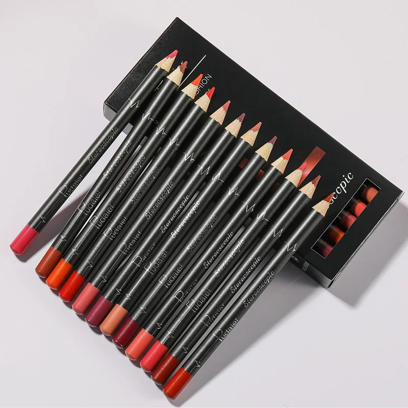 Coffret 12 Crayons Lèvres – Couleurs Ultra Tendance