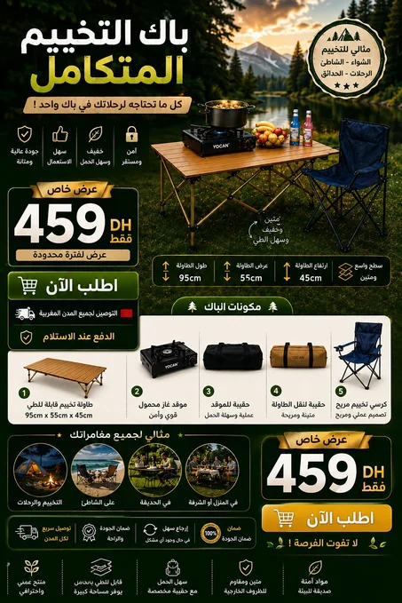 باك التخيم الشامل