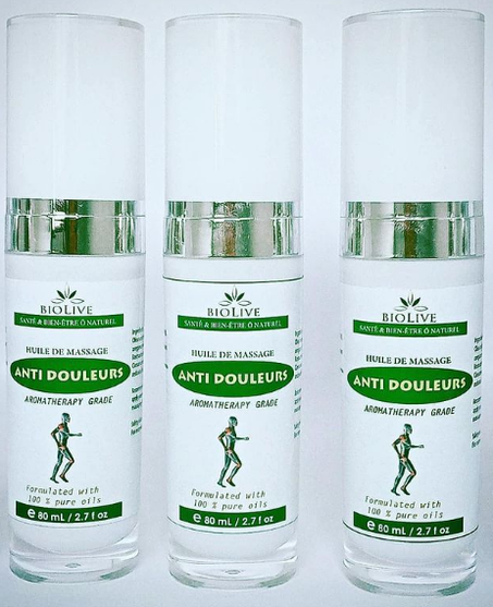 Huile de massage anti douleurs-زيت مساج مضاد للألم