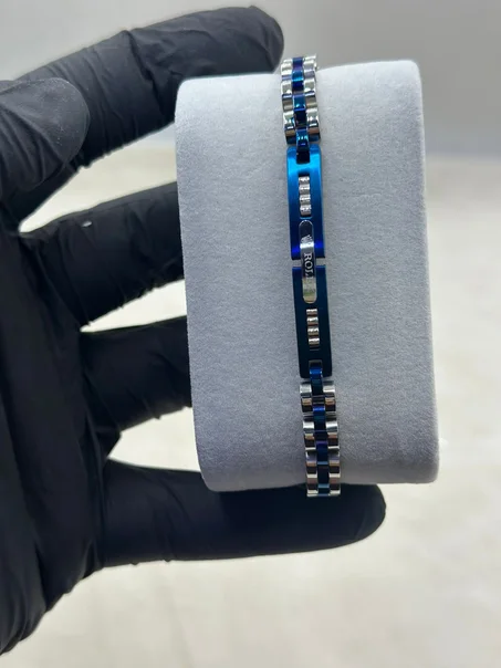 سوار ROLEX | ازرق مع فضي