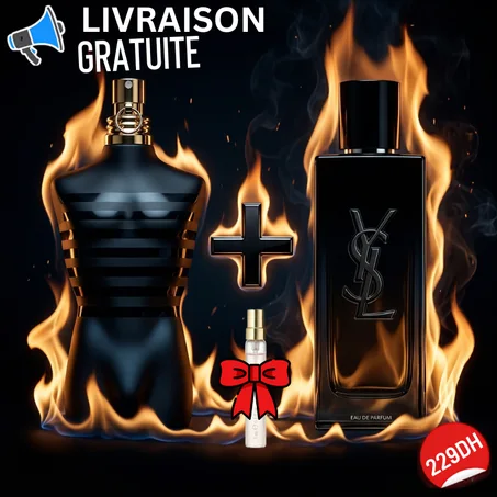 PACK LUXE  Le Male Le Parfum Jean Paul Gaultier + MYSLF Eau de Parfum Yves Saint Laurent