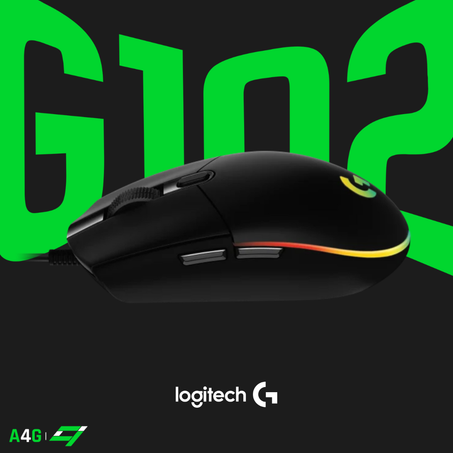 (Black) Logitech G102 LIGHTSYNC RGB 6 Button