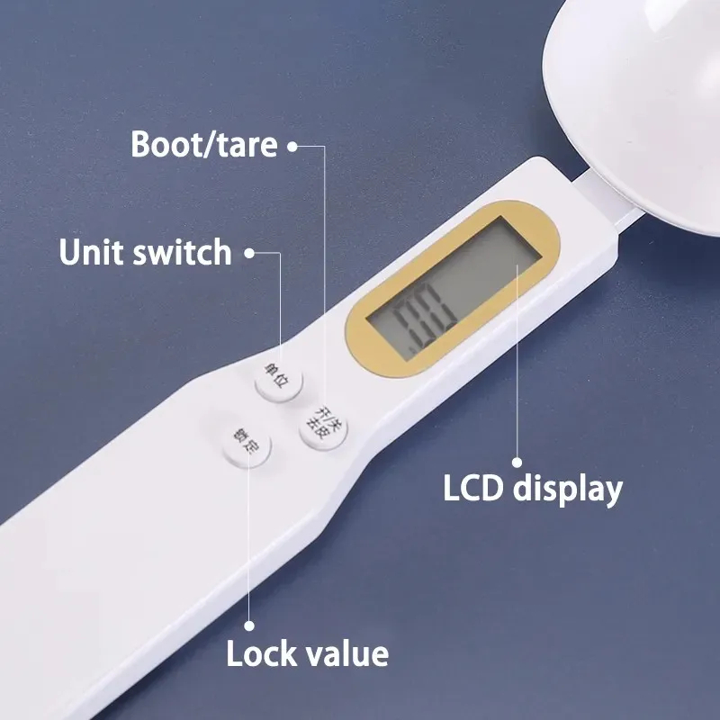 المحمولة LCD مقياس المطبخ الرقمي ، قياس ملعقة ، غرام ملعقة الإلكترونية ، الوزن غرام ، الغذاء مقياس ، جديد ، عالية الجودة ، 500g ، 0.1g