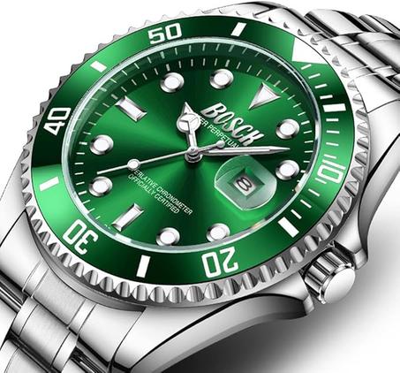 ساعة انالوج للرجال من بوسك، بسوار فضة (copy) 2