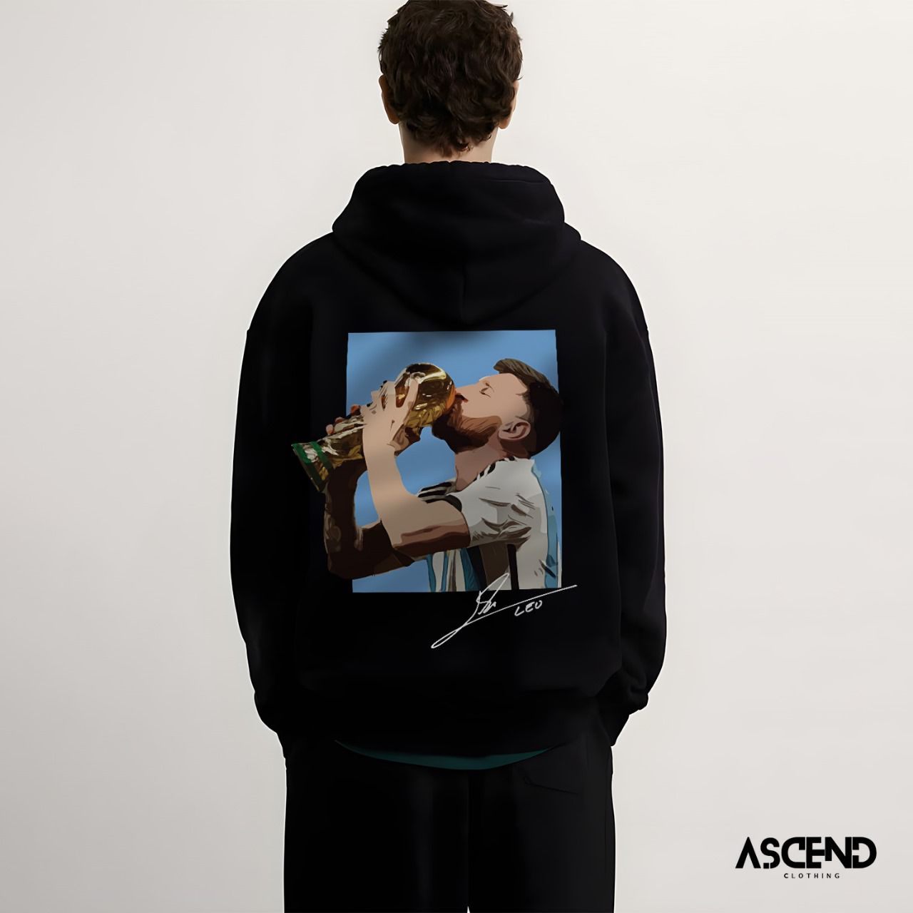 LIONEL MESSI BLACK HOODIE