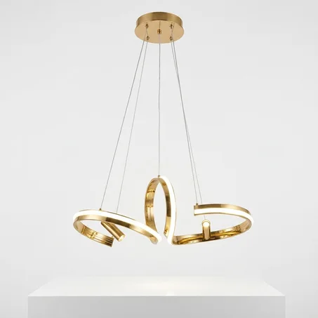 Lustre LED Design Infini Doré