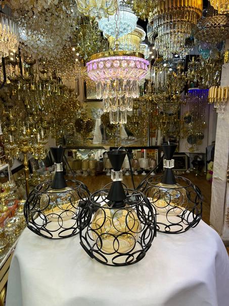 ثلاث ثريات Audi وثريا كريستال بقطر 30 سم