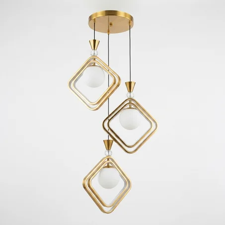 Lustre moderne à 3 suspensions LED poule