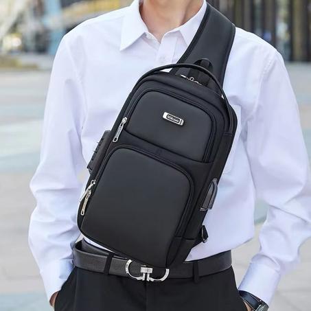 WIERSOON-Sac à bandoulière anti-voleur pour homme,