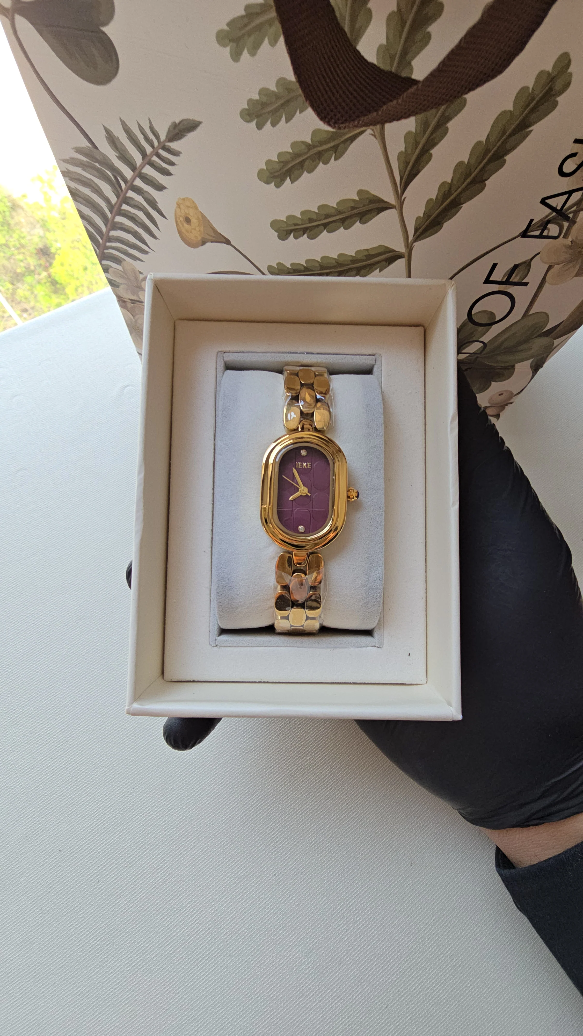 Montre IK - Doré Grenat