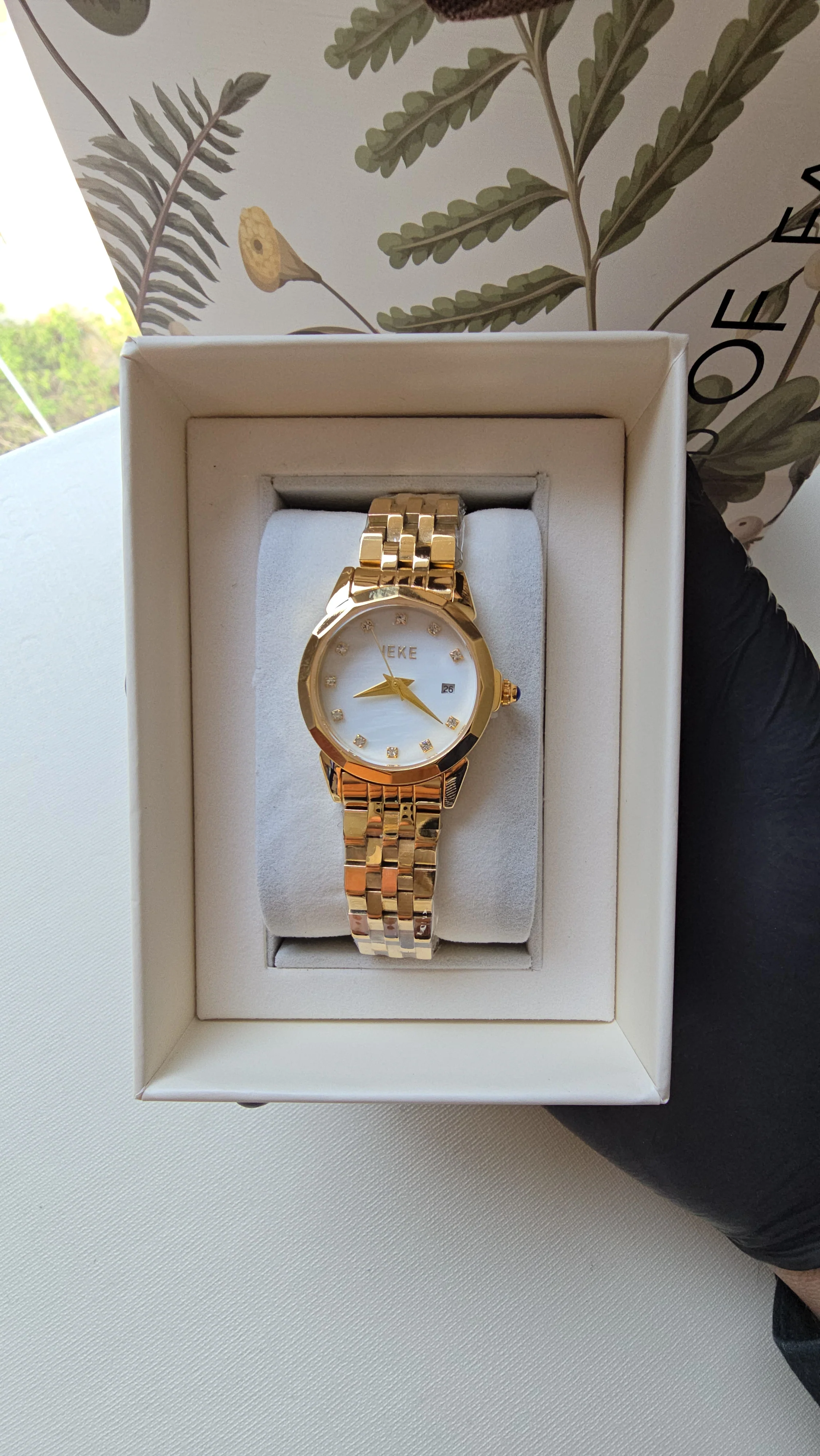 Montre IK - Doré Cercle Grande