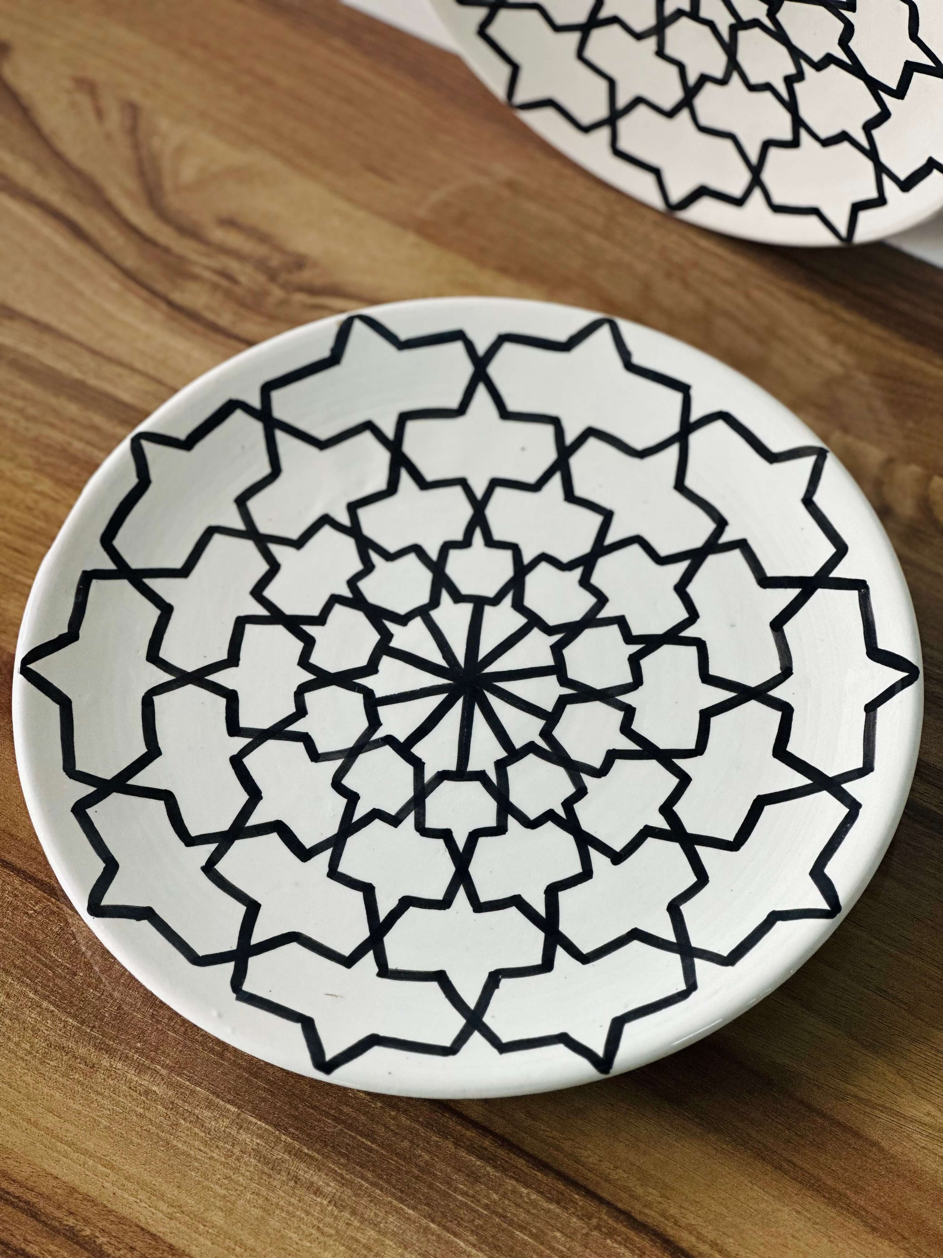 Grande Assiette Zwak Oriental Noir