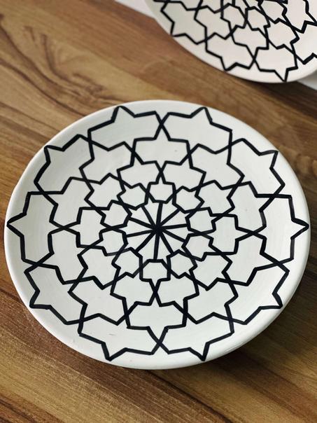 Grande Assiette Zwak Oriental Noir