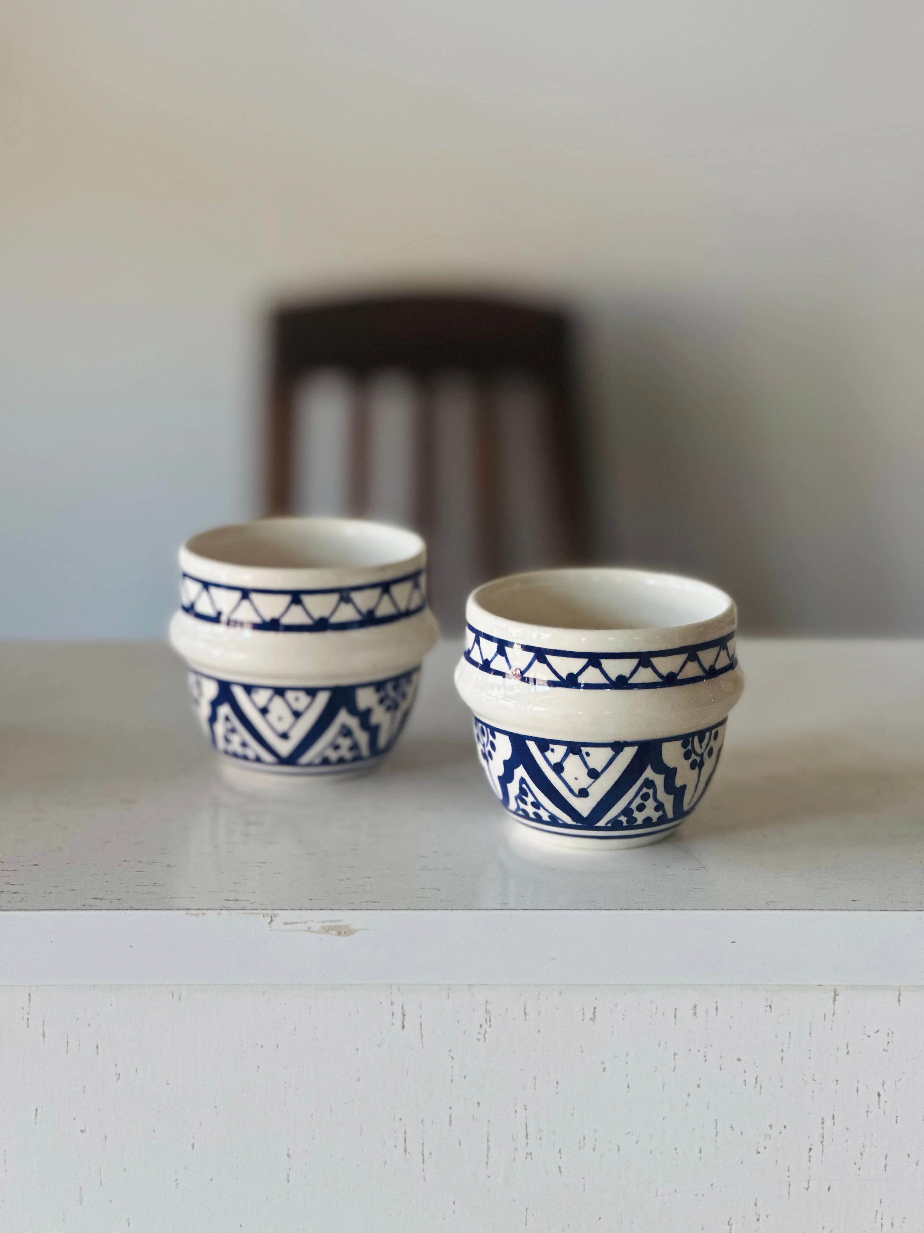 Tasse Coquille Espresso Zwak Traditionnel Majorelle