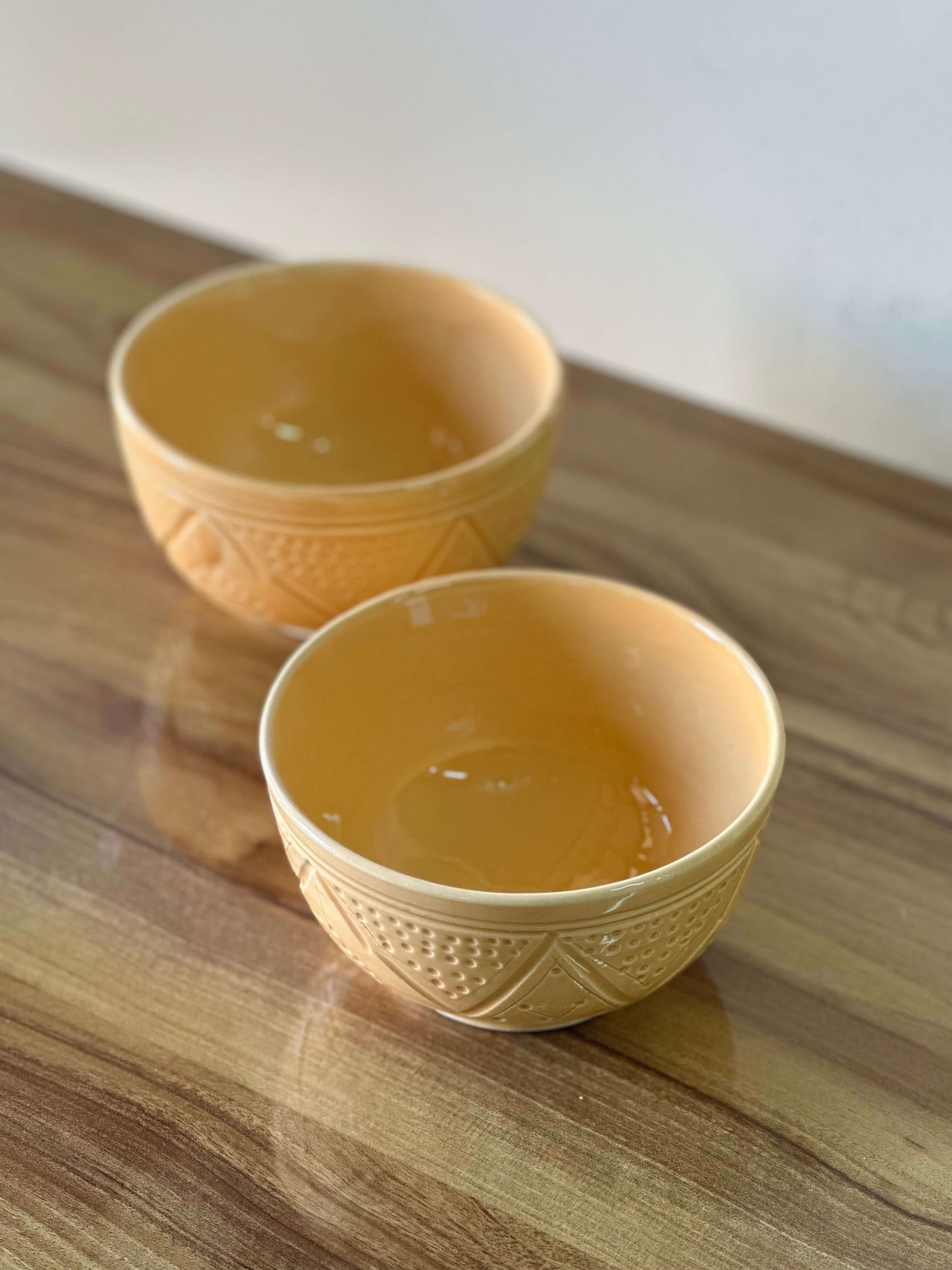Saladier Gravé Beige