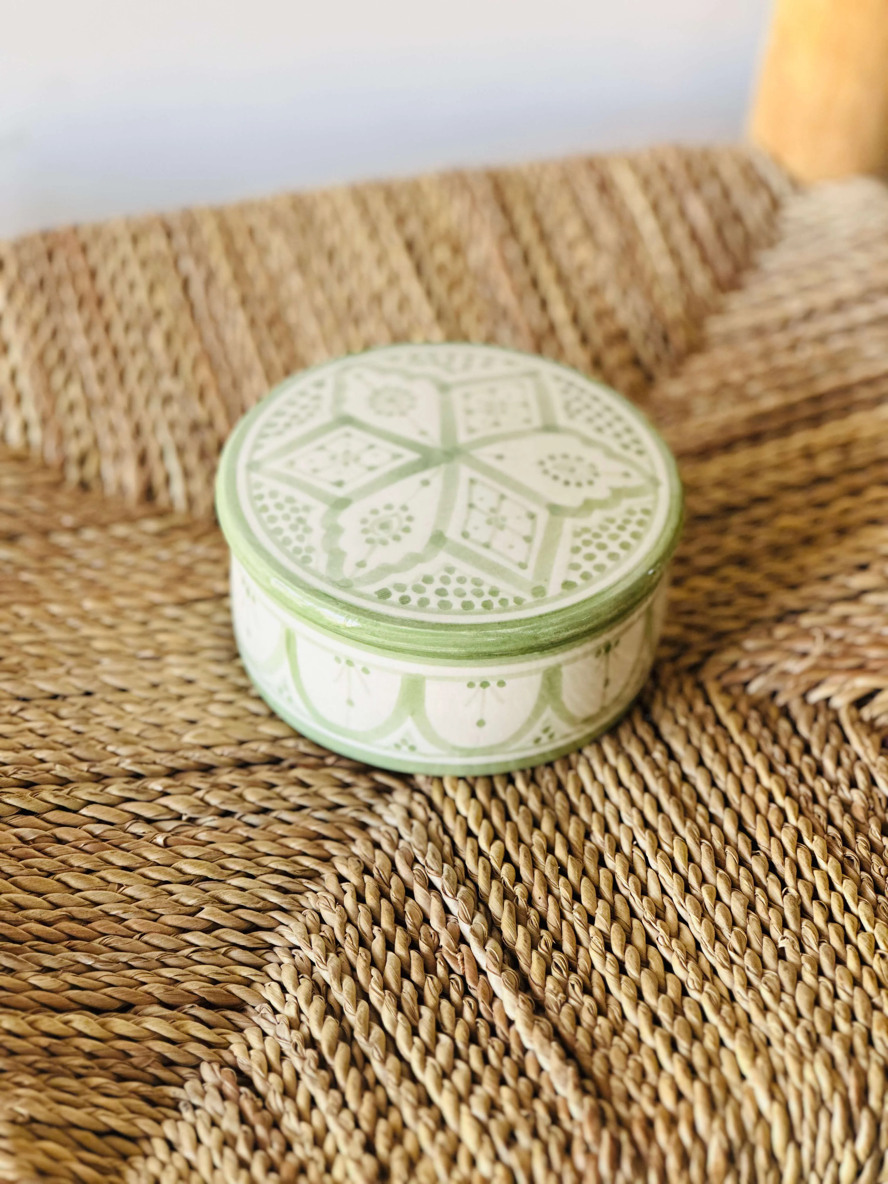 Boîte ronde Zwak Traditionnel Pistache