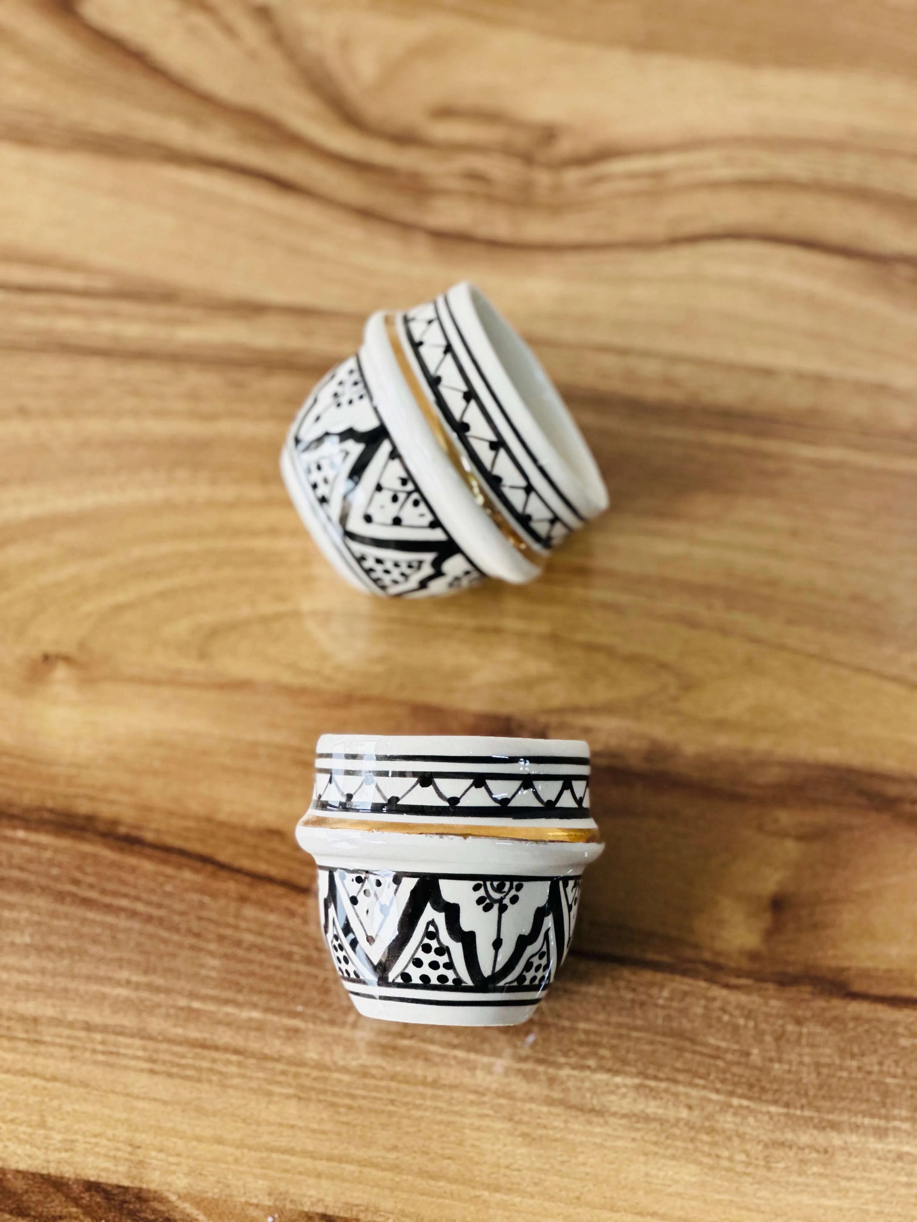 Tasse Coquille Espresso Zwak Traditionnel Noir Gold