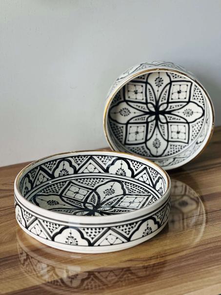 Set de 2 Saladiers Zwak Noir Gold