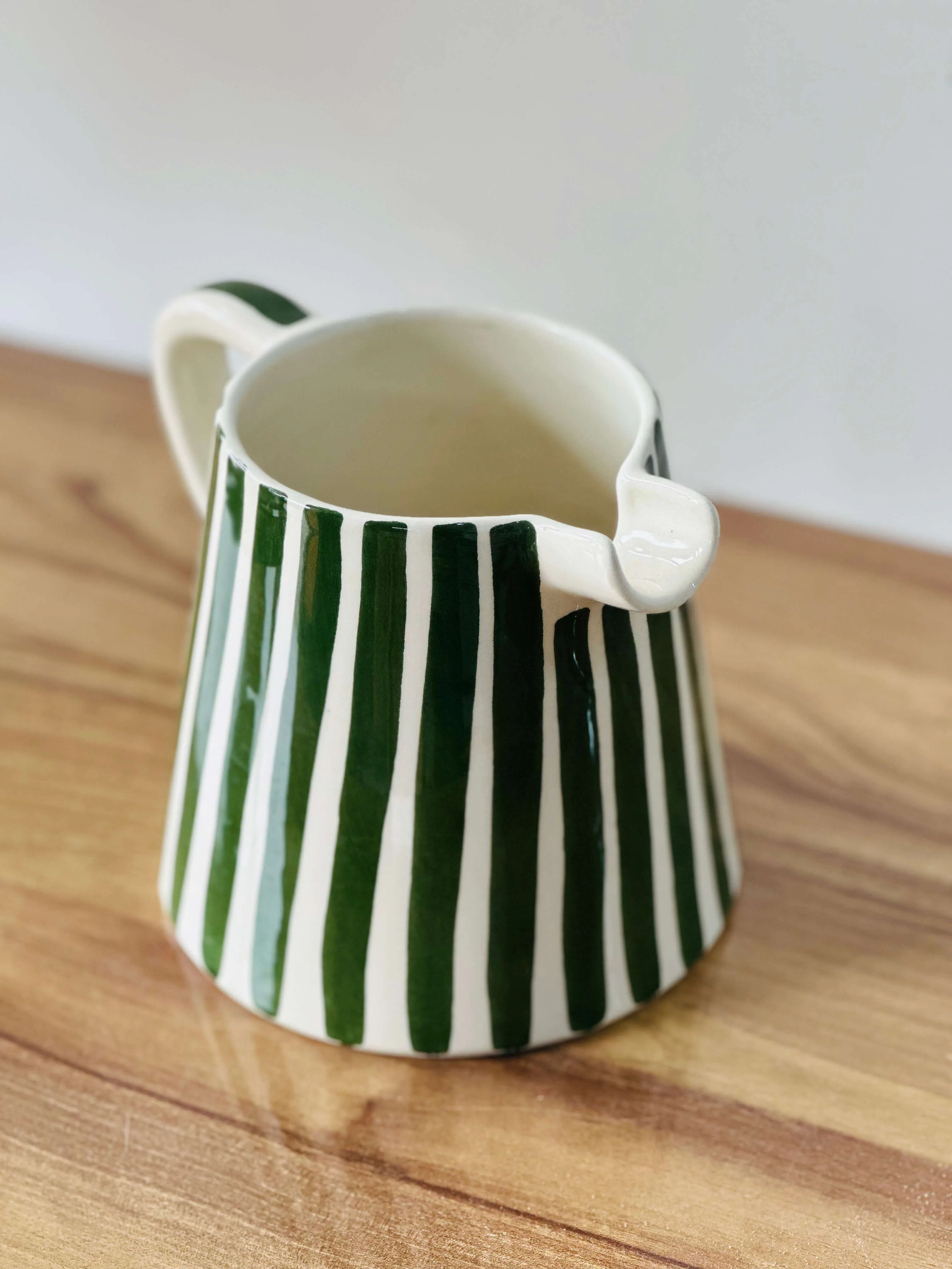 Carafe Pyramide Rayé Emeraude