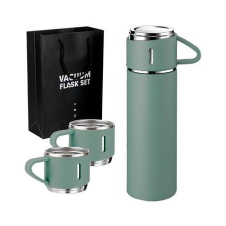 Hot And Cold Thermos à Balles En ‎Acier Inoxydable Pour Cadeau - Thermos Café - Vert - 500ml