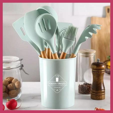 Ensemble d'ustensiles de cuisine en Silicone