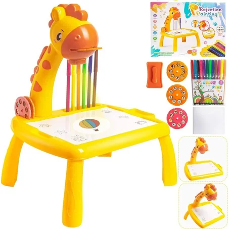Table à dessin avec projecteur LED pour enfants