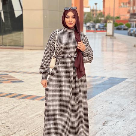 فستان خريفي أنيق موديل 2025