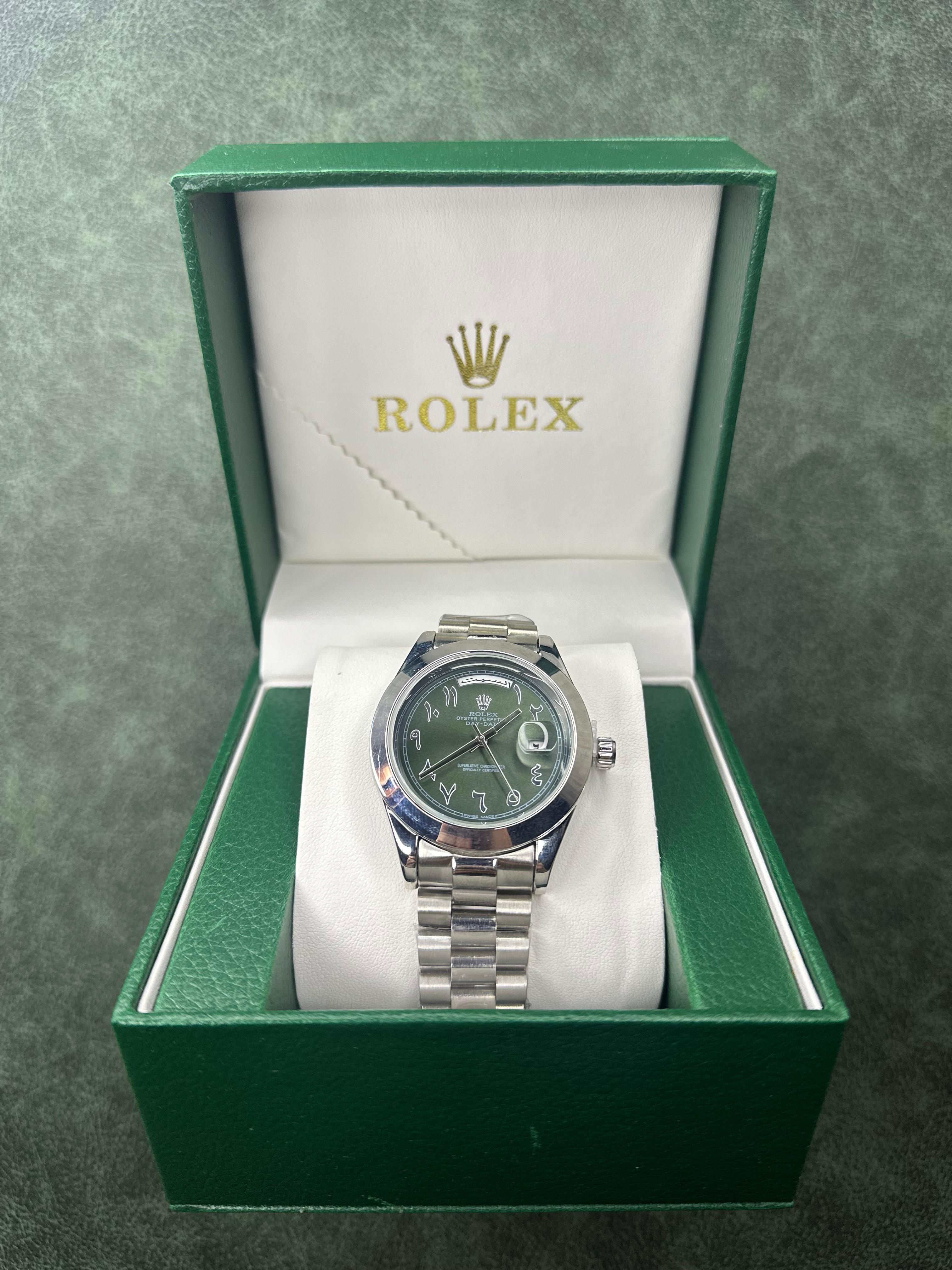 Rolex chiffres et jours arabe