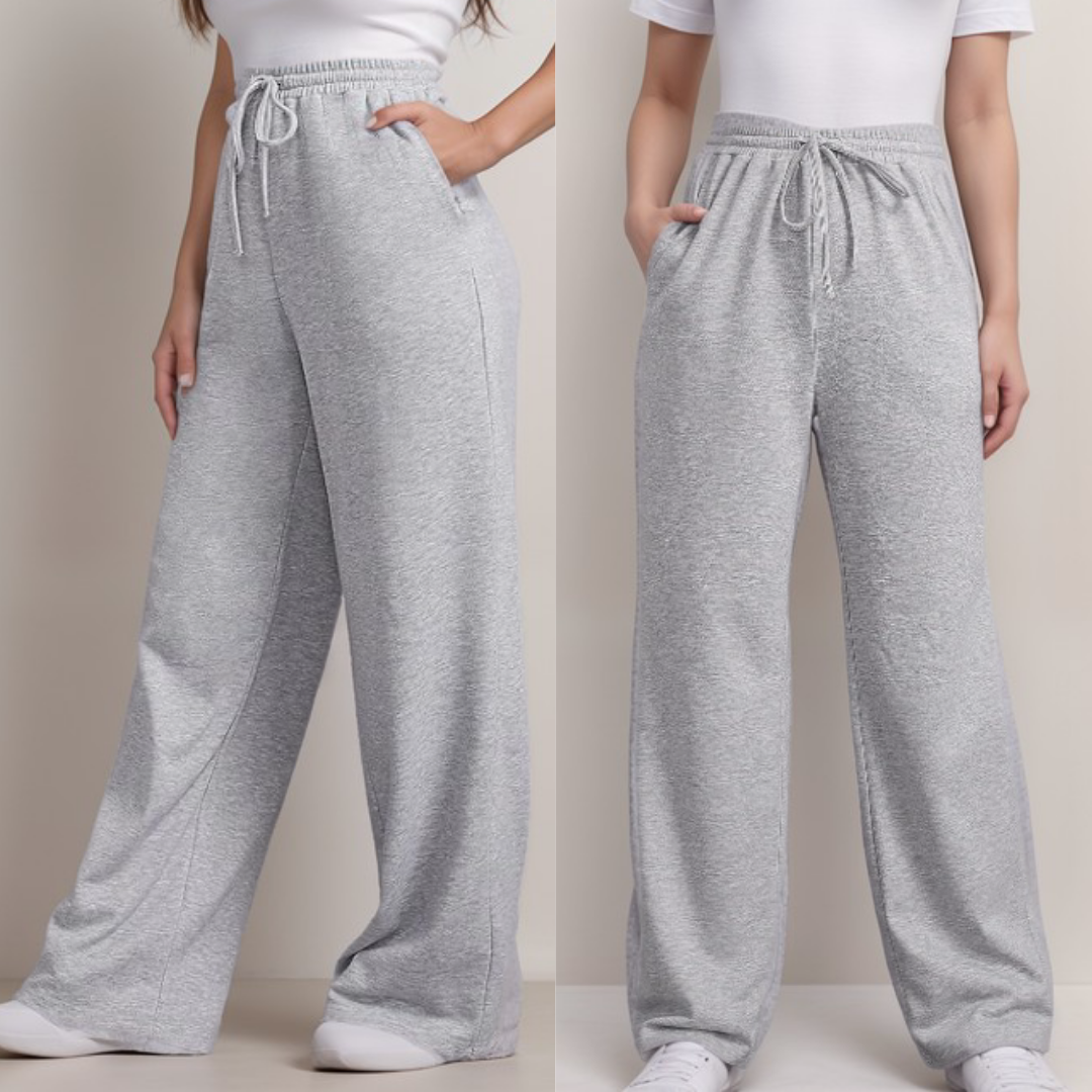 Pack 2 pantalons confortables : un noir + un gris