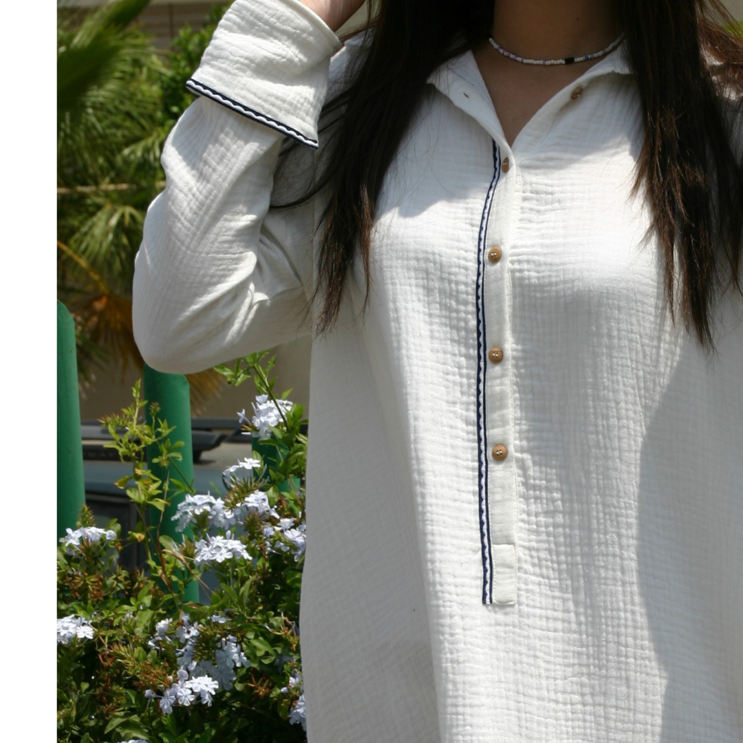 Robe Blanche en coton