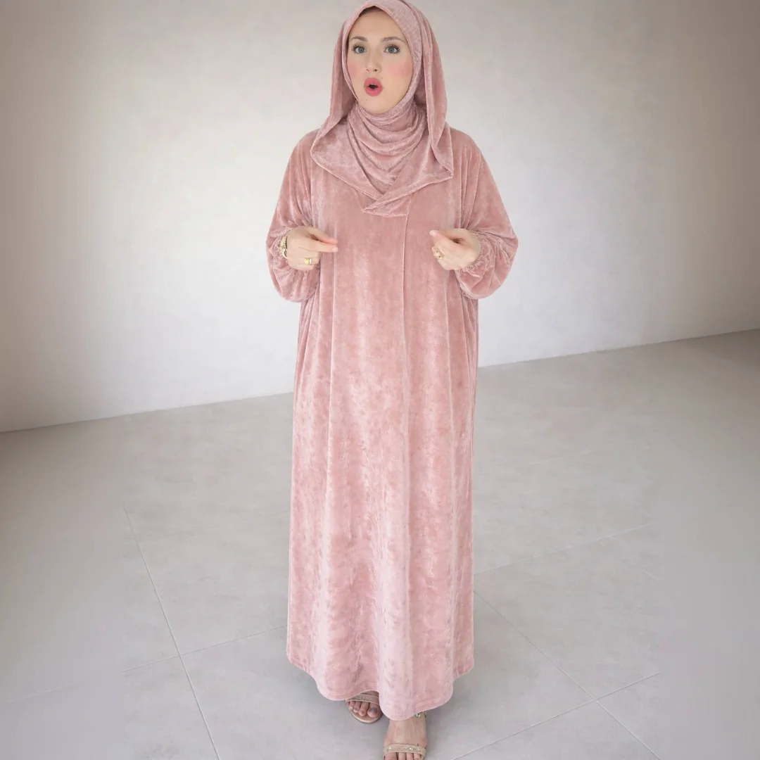 عباية صلاة من المخمل الفاخر (موبرا)