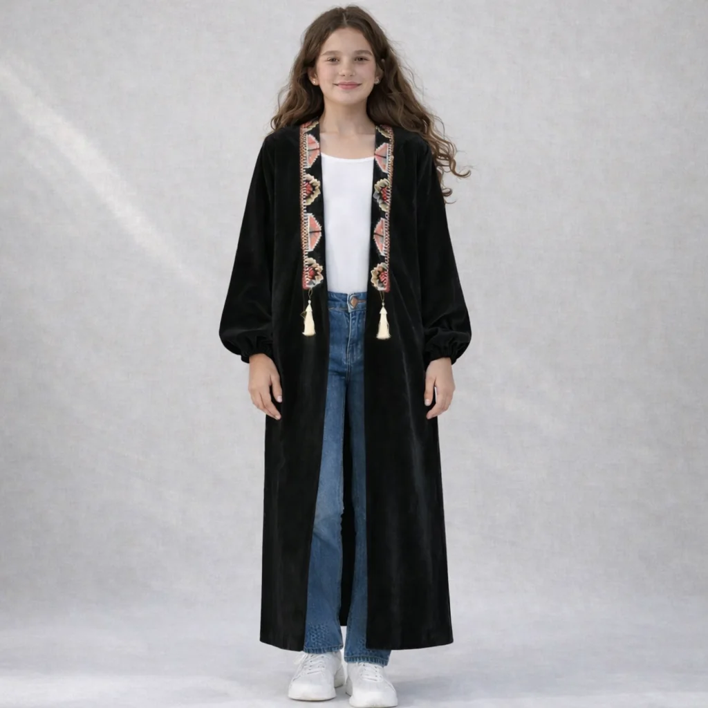 جلابة للبنات – قماش شانيل فاخر | مجموعة رمضان
