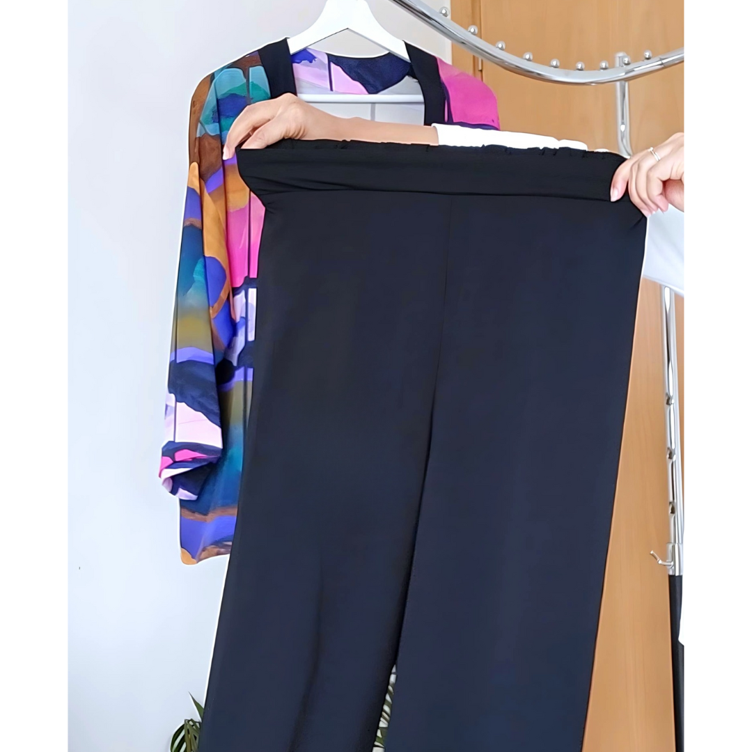 Ensemble coloré en crêpe